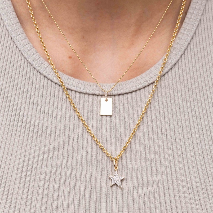 Women Sparkle Society Necklaces | 2.5Mm Solid Gold Rolo Chain