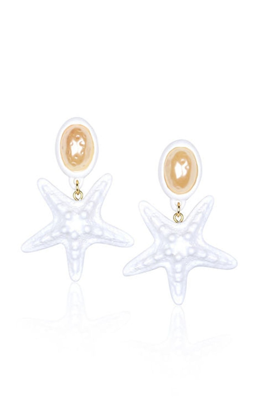 Women Julietta Earrings | Riviera Queen Earrings White And Pearl