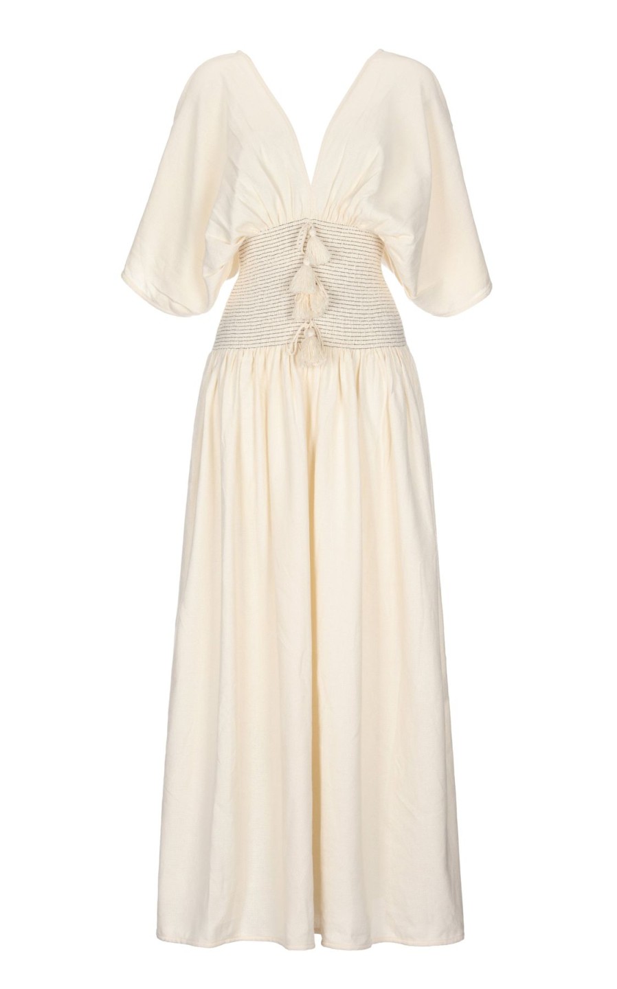 Women ESCVDO Dresses | Sana Maxi Dress Ivory