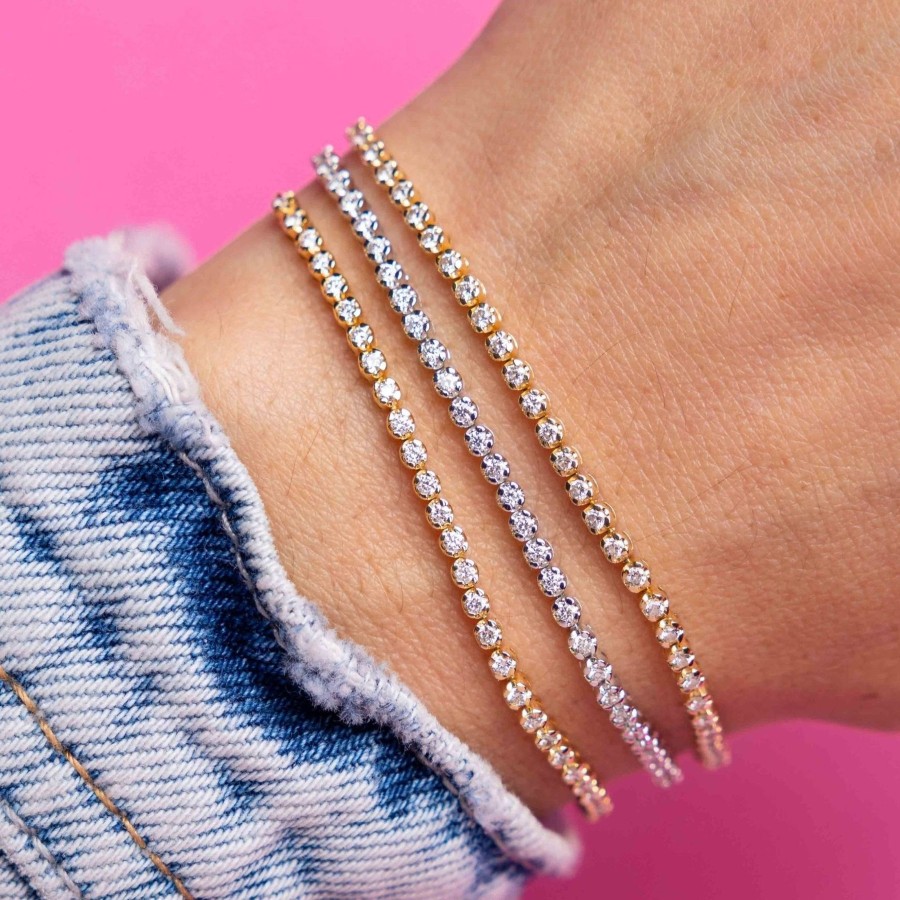 Women Sparkle Society Bracelets | Mini Diamond Tennis Bracelet