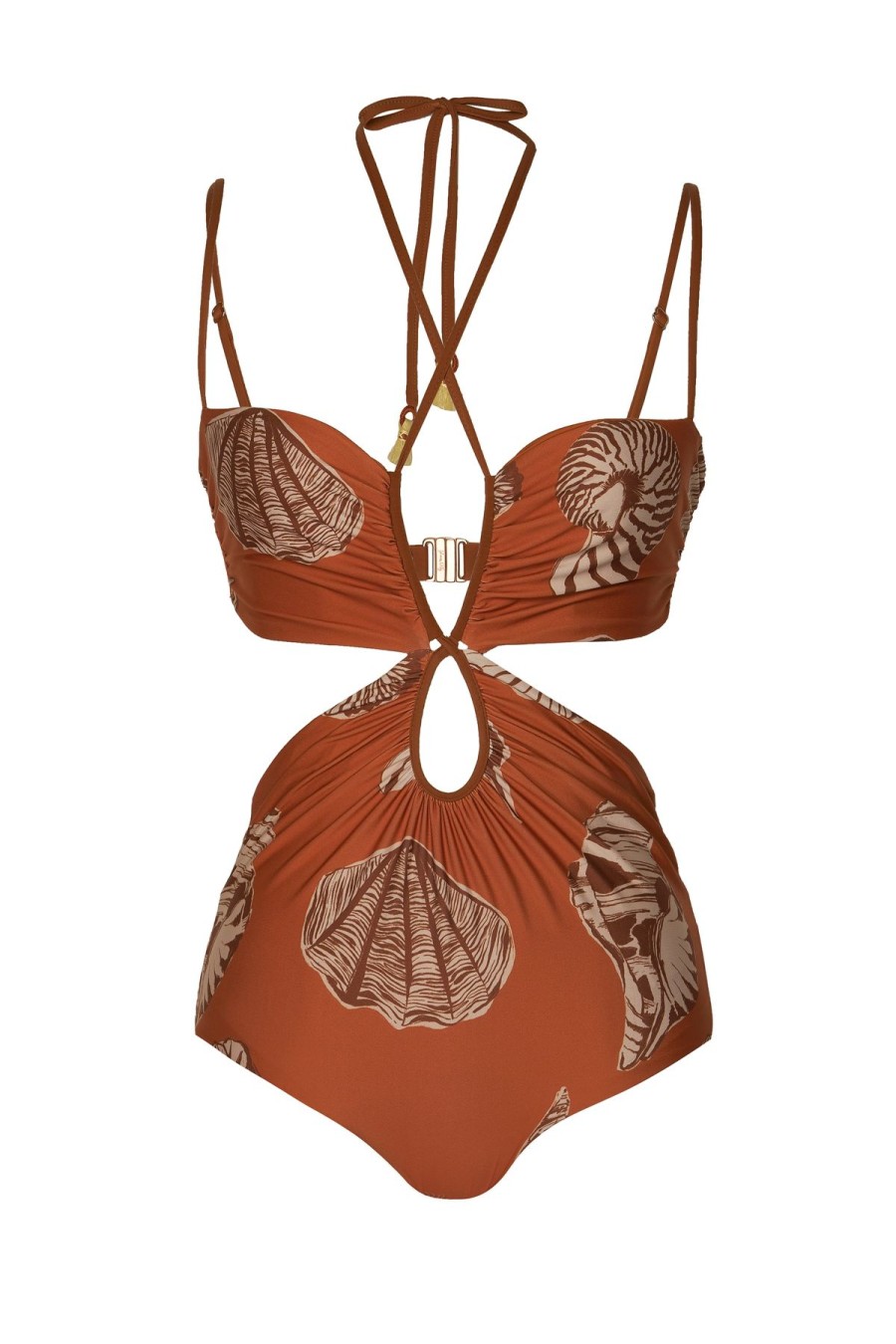 Women Johanna Ortiz One Piece | Reef Discovery Onepiece Bijoux Orange/Ecru