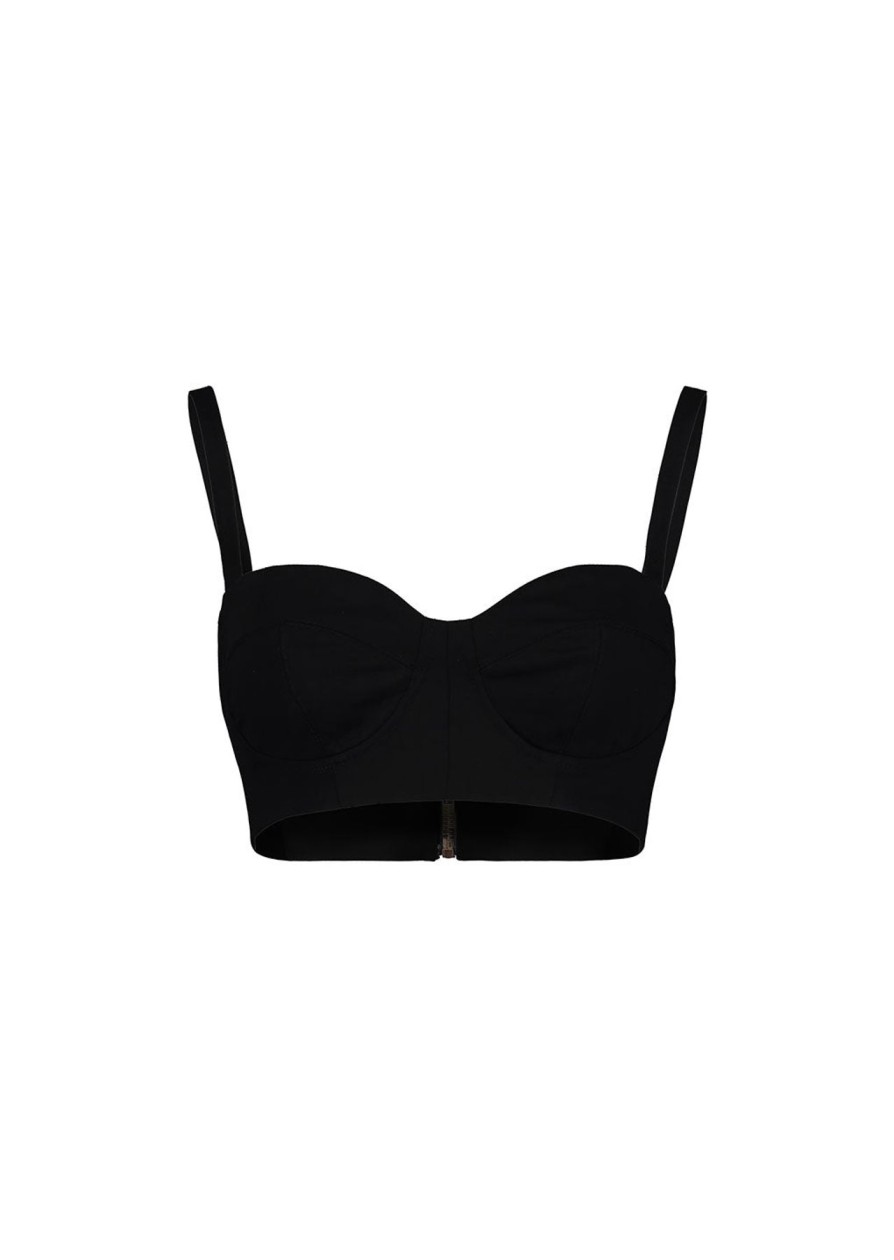 Women Sandra Weil Tops | Bra Bustier-Black