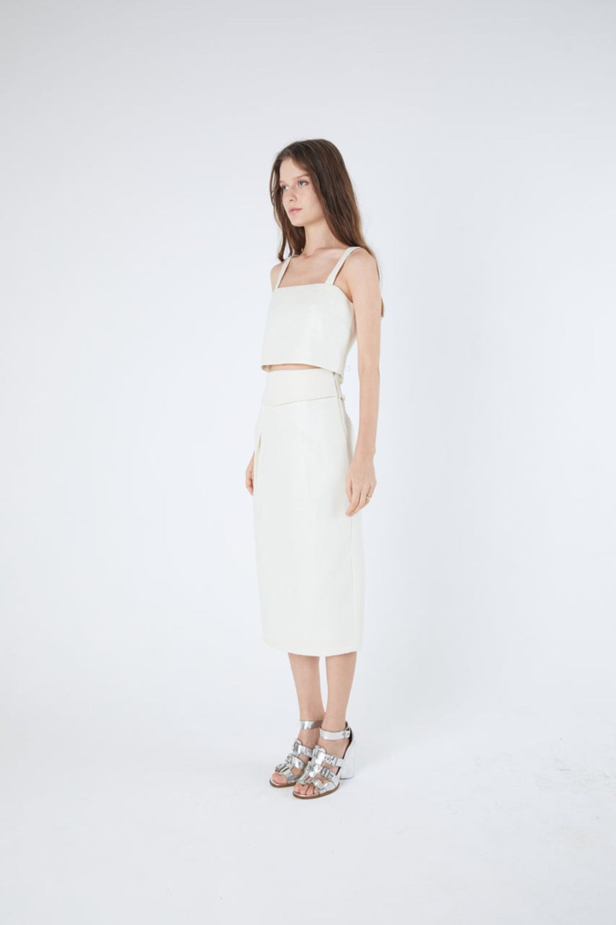 Women Coolrated Miami Skirts | Midi Skirt Milan Off White