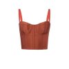 Women Sandra Weil Tops | Kia Bustier-Tobacco