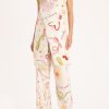 Women Adriana Degreas Bottoms | Fantasy Palazzo Pants Off White