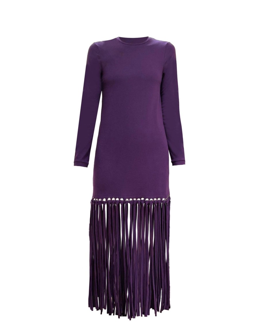 Women No Pise La Grama Dresses | Romerillo Tee Dress In Purple