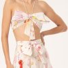 Women Adriana Degreas Tops | Fantasy Top With Bow Off White