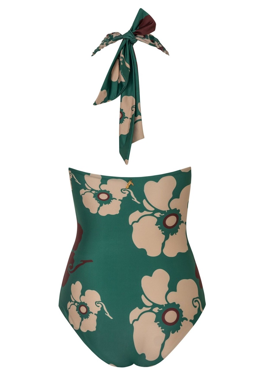 Women Juan de Dios One Piece | Torre Del Cielo One Piece Emerald Green Maxi Flowers