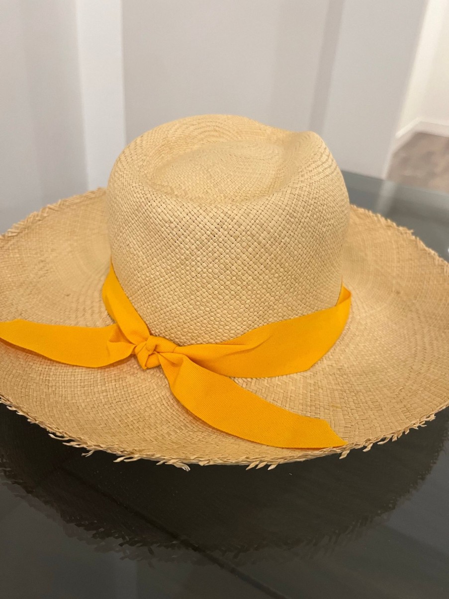 Women P de Palma Hats | Yellow Hat