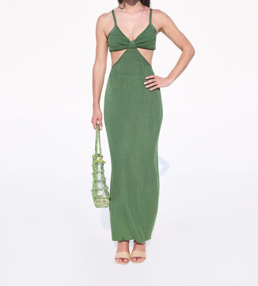 Women Cult Gaia Dresses | Serita Knit Dress Basil