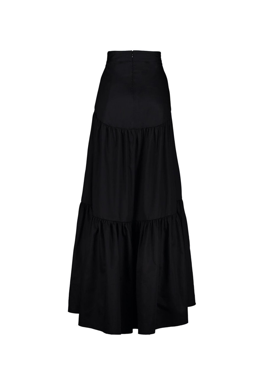 Women Sandra Weil Skirts | Tuna Skirt-Black Pima Cotton