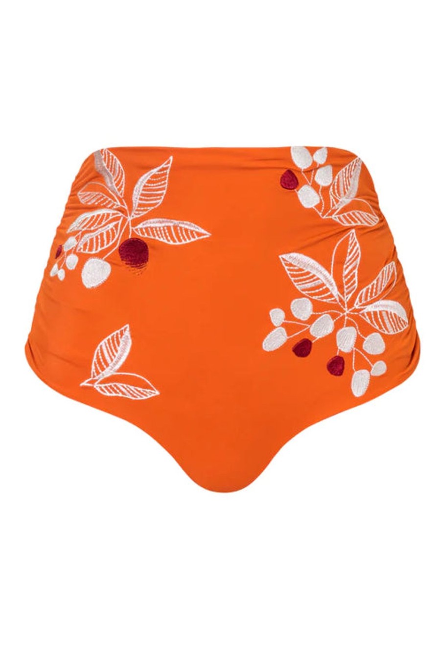 Women Juan De Dios Bikini | Victoria Vintage Bottom Embroidered/Orange Orange Ora