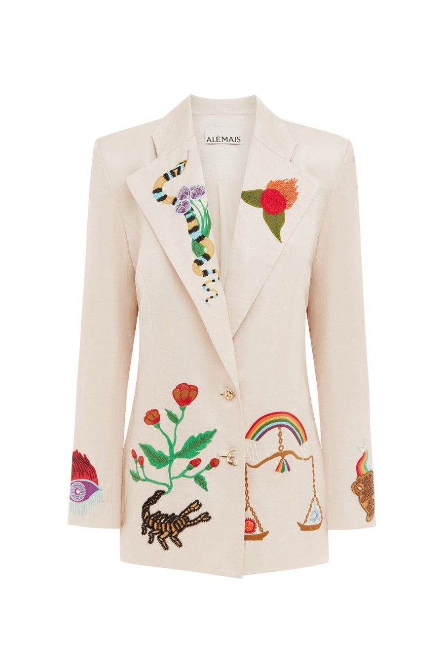 Women Alemais Tops | Zelda Embroidered Blazer