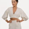 Women Coolrated Miami Tops | Top Santorini White