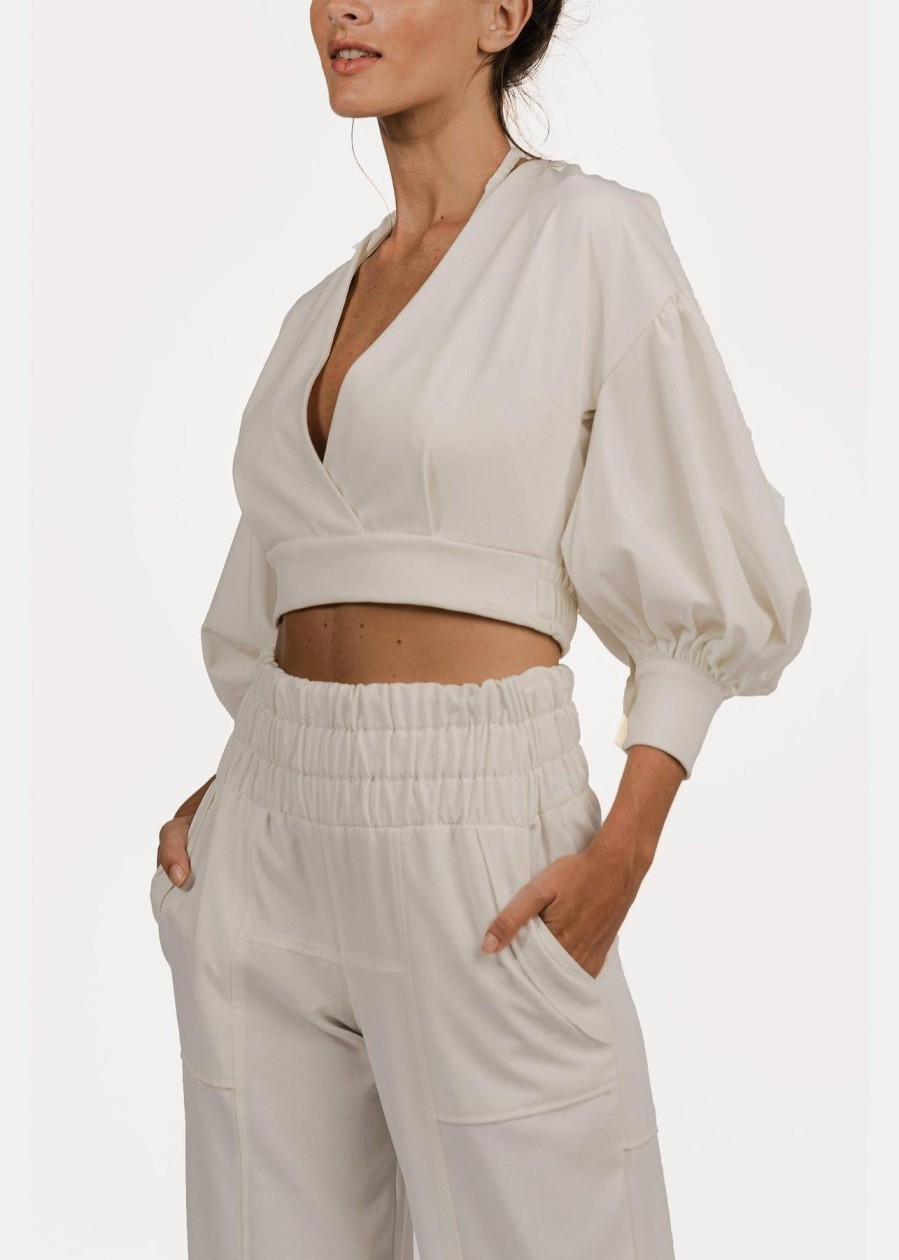 Women Coolrated Miami Tops | Top Santorini White