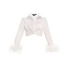 Women No Pise La Grama Tops | Fenix Top In White