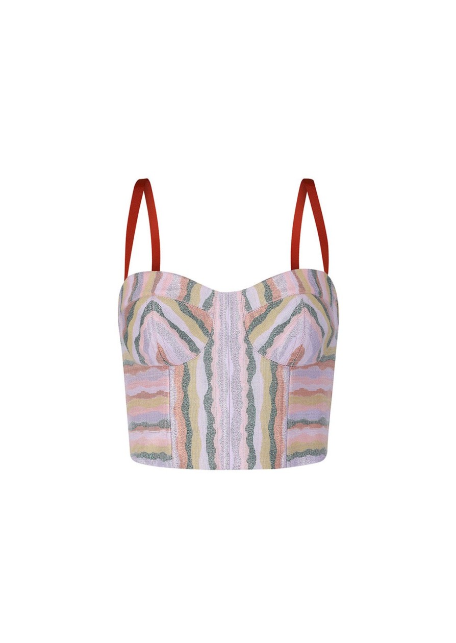 Women Sandra Weil Tops | Kia Bustier-Pastel