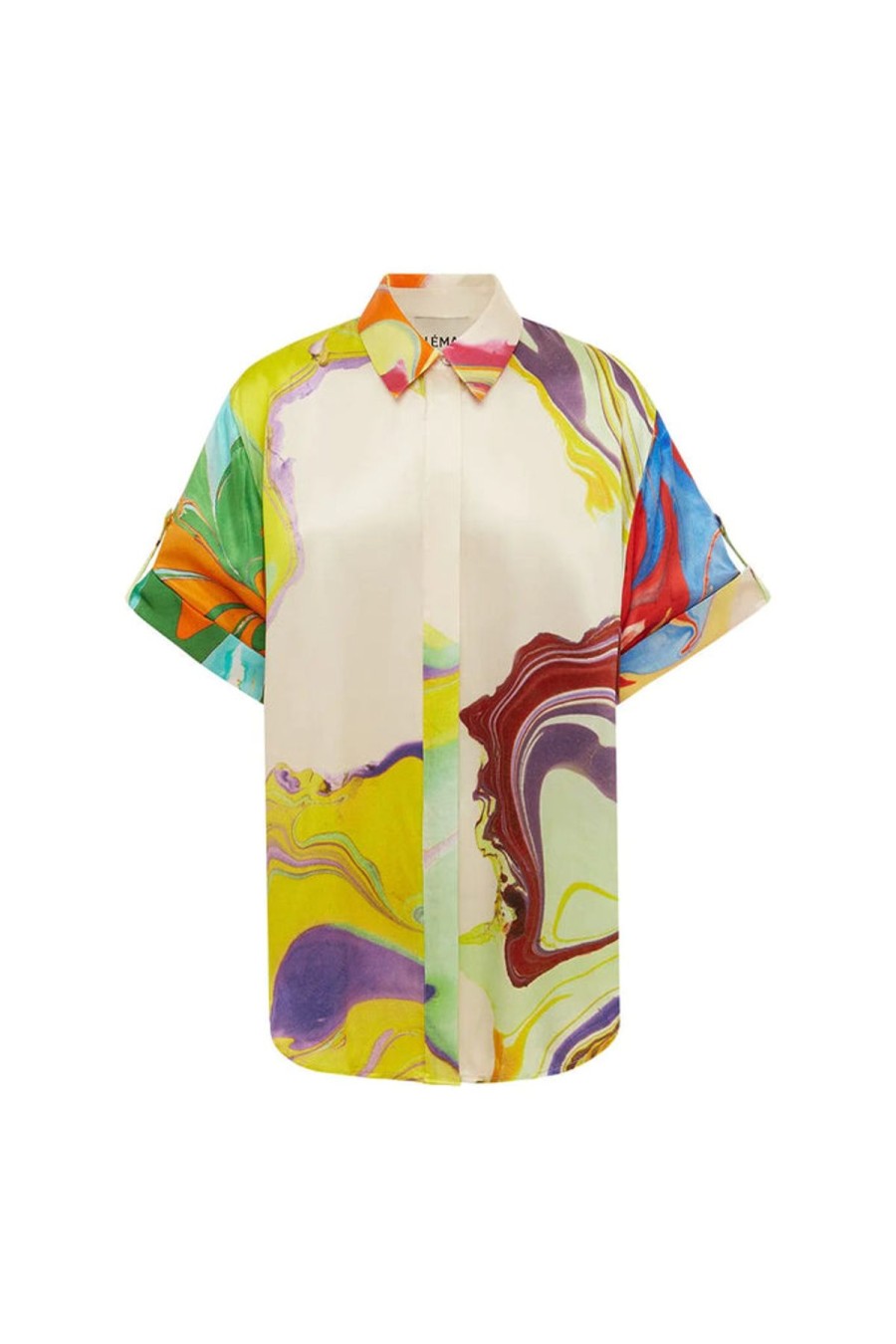 Women Alemais Tops | Luca Silk Shirt Multi