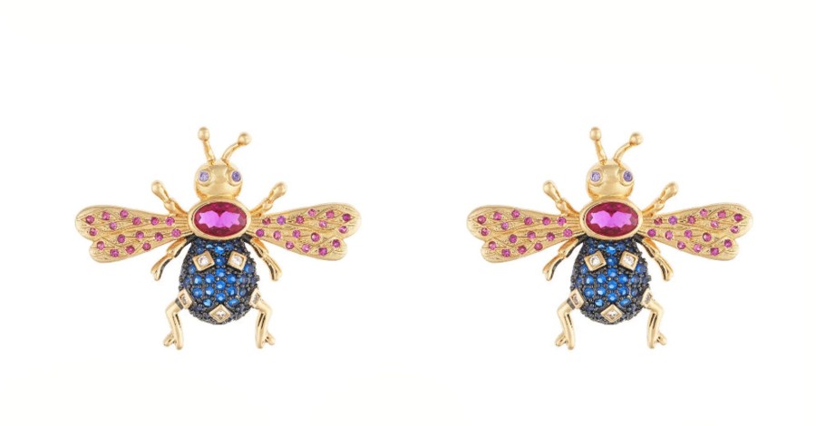 Women Senda Earrings | Sapphire Queen Abeja Earrings