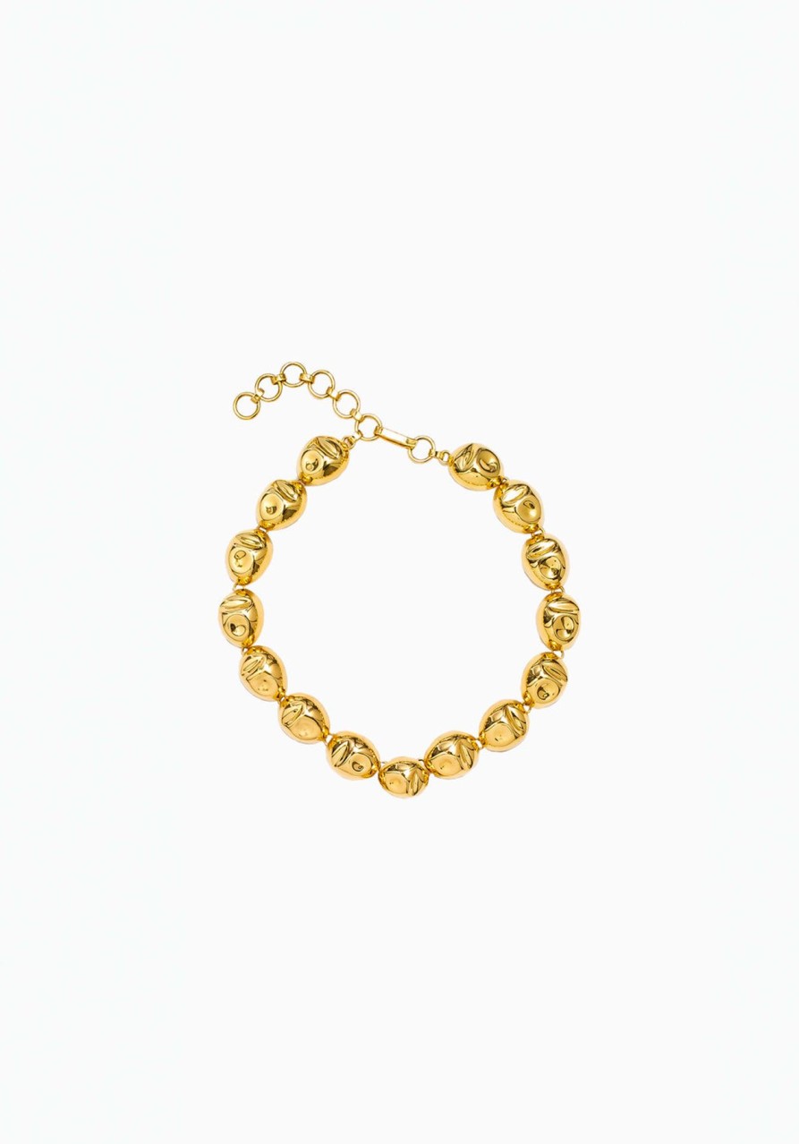 Women SORDO Necklaces | Puerto Single Necklace-Gold Plated Brass