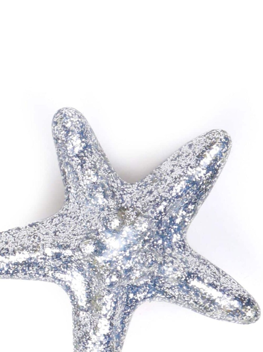 Women Julietta Earrings | Glitter Starfish Earrings Glitter Silver