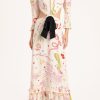 Women Adriana Degreas Dresses | Fantasy Long Dress With Cut-Outs Off White