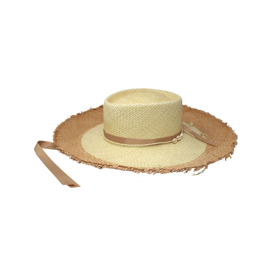 Women Sensi Studio Hats | Dumont Long Brim Hat With Seashells