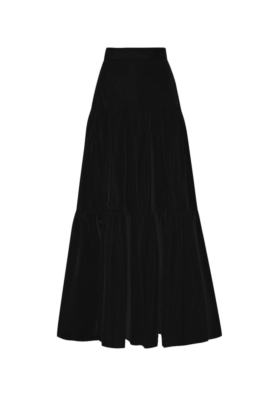 Women Sandra Weil Skirts | Tuna Skirt-Black Taffeta