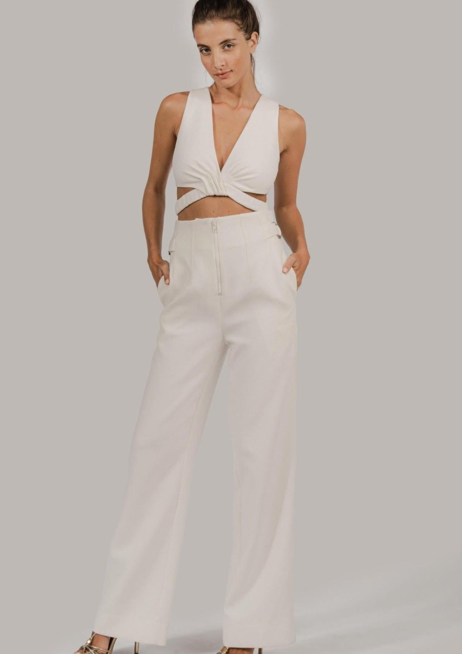 Women Coolrated Miami Bottoms | Pants Monaco White